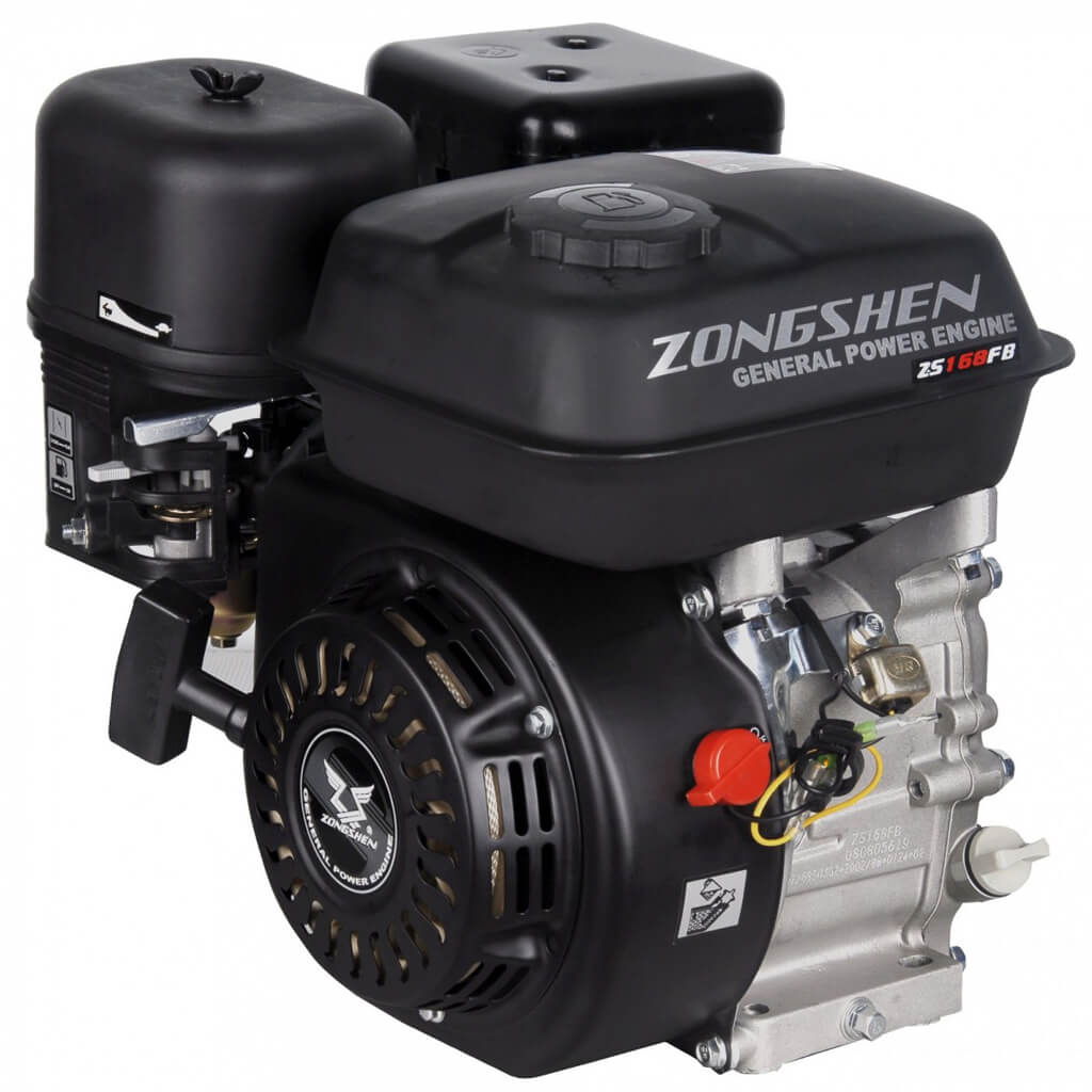 

Бензиновый двигатель для садовой техники Zongshen 1T90QQ164 6,5 л.с., ZS 168 FB-4