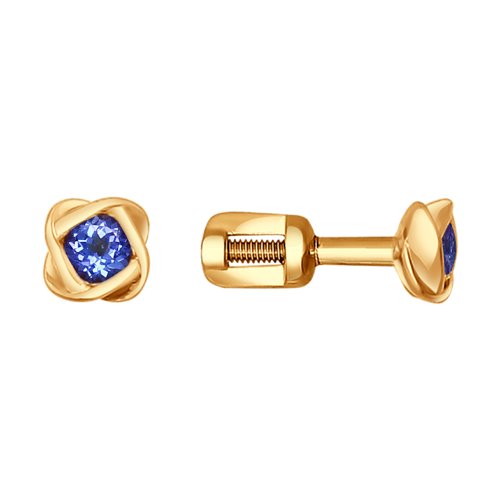 

Серьги женские из золота SOKOLOV 6024070, танзанит, 6024070