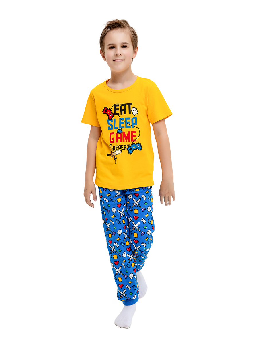 

Пижама детская Веселый малыш, цв. разноцветный р.98, 300170