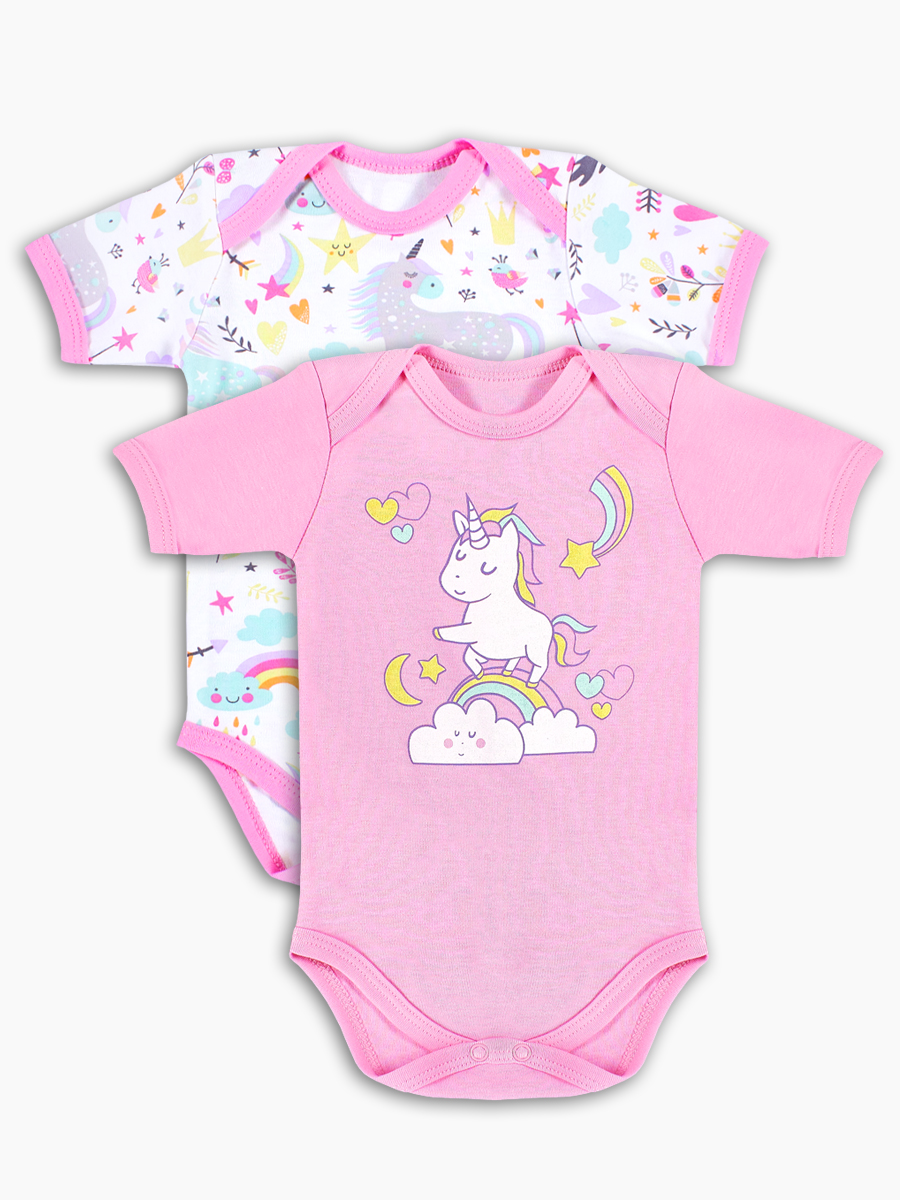 

Комплект(Полукомбинезон\Боди короткий рукав "Единорожка" Веселый малыш 41322/Кед/E_80, 41322