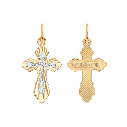 Подвеска из белого золота/желтого золота SOKOLOV 121207