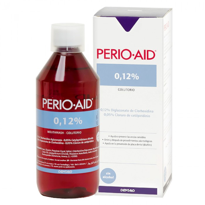 Купить Perio Aid 0.12% ополаскиватель антибактериальный с хлоргексидином (500 мл)