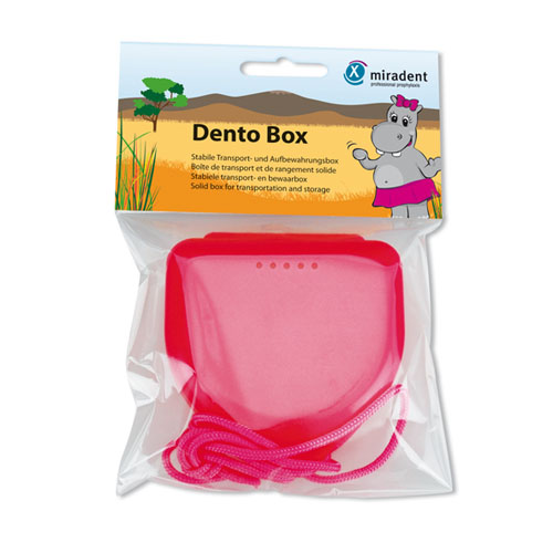 Купить Футляр для хранения ортопедических конструкций розовый Miradent Dento Box Pink
