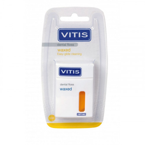 Vitis waxed soft вощеная зубная нить мягкая (50 м) нить из пайеток на бобине кругляши пастель розовый неон намотка 5 метров d 0 6 см