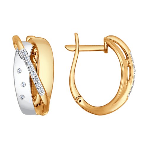 

Серьги из желтого золота SOKOLOV Diamonds 1021100, бриллиант, 1021100