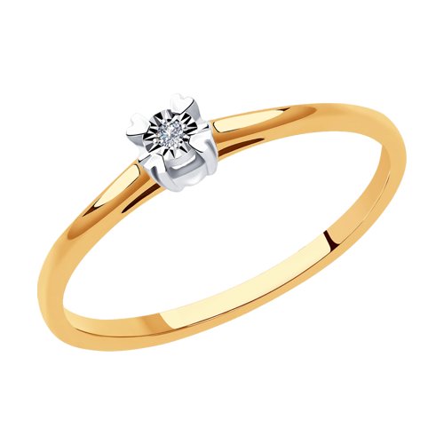

Кольцо из золота р.  SOKOLOV Diamonds 1011925, бриллиант, 1011925