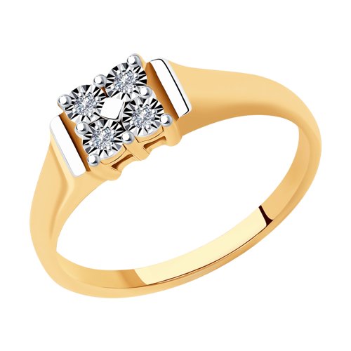 

Кольцо помолвочное из золота с бриллиантом р. . SOKOLOV Diamonds 1011887, 1011887