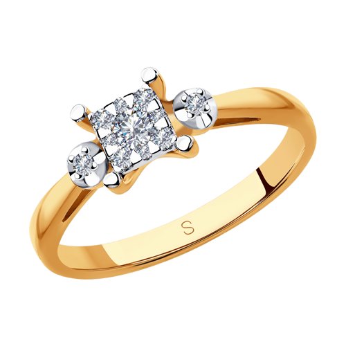 

Кольцо из золота р.  SOKOLOV Diamonds 1011870, бриллиант, 1011870