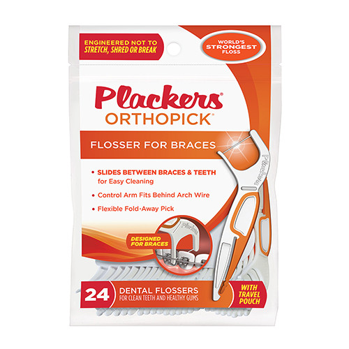 Plackers Orthopick зубной станок (флоссер) с запатентованной нитью TUFFLOSS (24 шт) флоссер plackers sensitive flosser