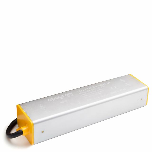 

Блок питания APEYRON electrics, 12 В, 40 Вт, IP67, 3,2 А, металл, 170*40*30 мм. 03-36, Белый