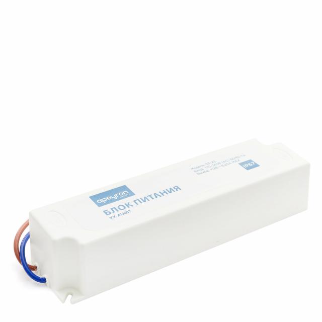 

Блок питания APEYRON electrics, 12В, 75 Вт, IP67, 6,5А, пластик, 166*42*33,5 мм. 03-23, Белый