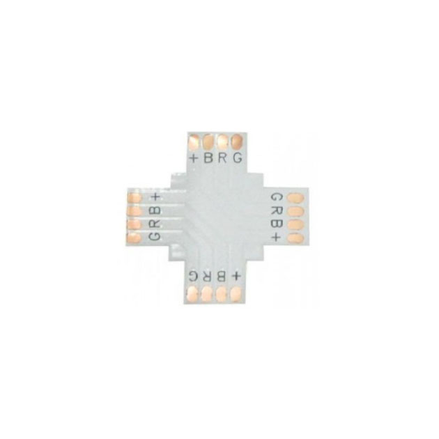 фото Соед плата ecola x для зажим разъема 4-х конт smd5050 sc41fxesb