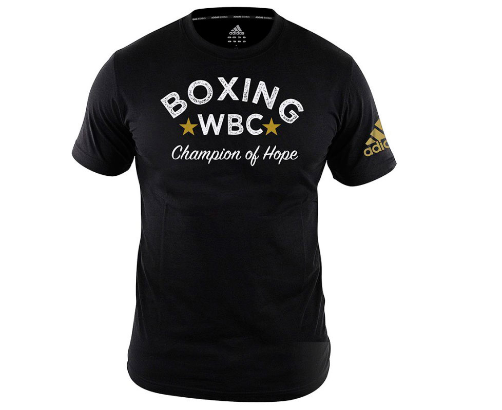 фото Футболка adidas boxing tee wbc champion of hope, черная, l