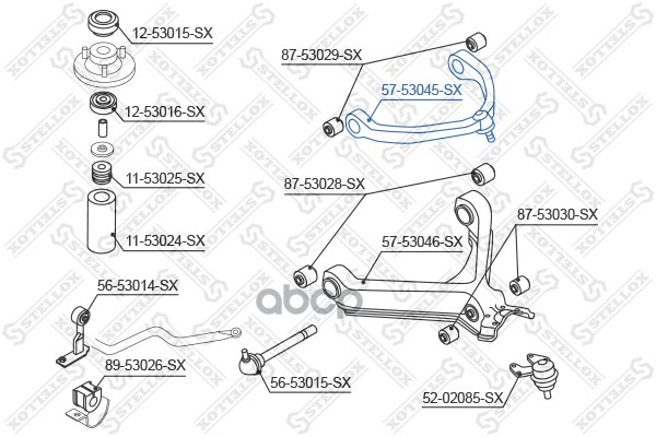 

Рычаг подвески STELLOX 57-53045-SX