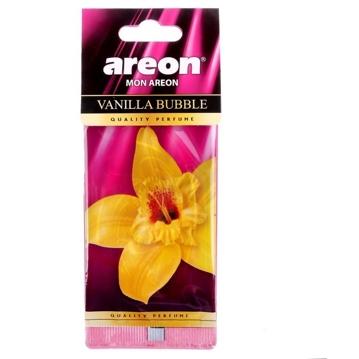 

Ароматизатор в машину Areon AREMON66 vanilla bubble gum, Розовый