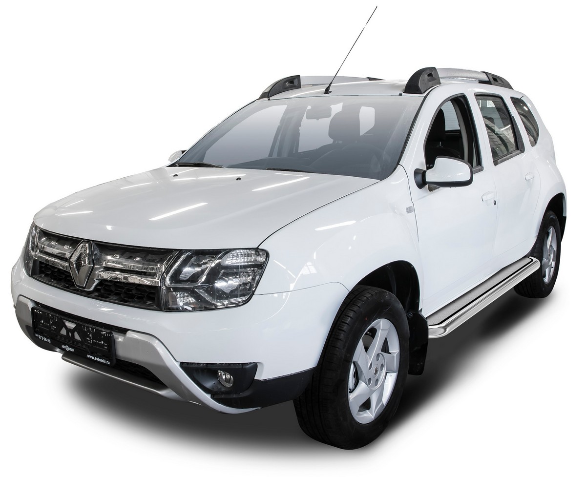 фото Пороги "эстонец" rival для renault duster i рестайлинг 2015-2021, нерж. сталь, r.4703.007