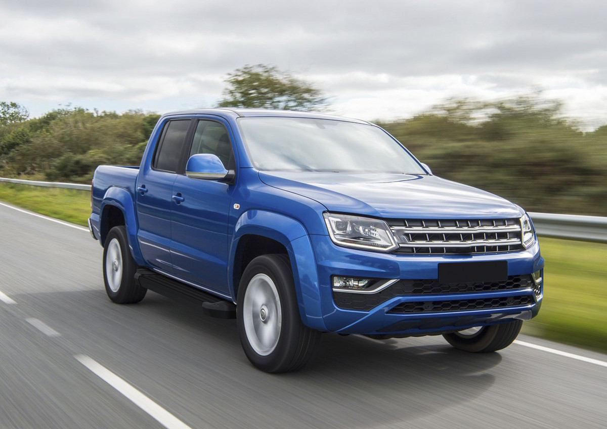 фото Пороги на автомобиль "black" rival volkswagen amarok i рестайл. 2016-2019, f193alb.5803.2