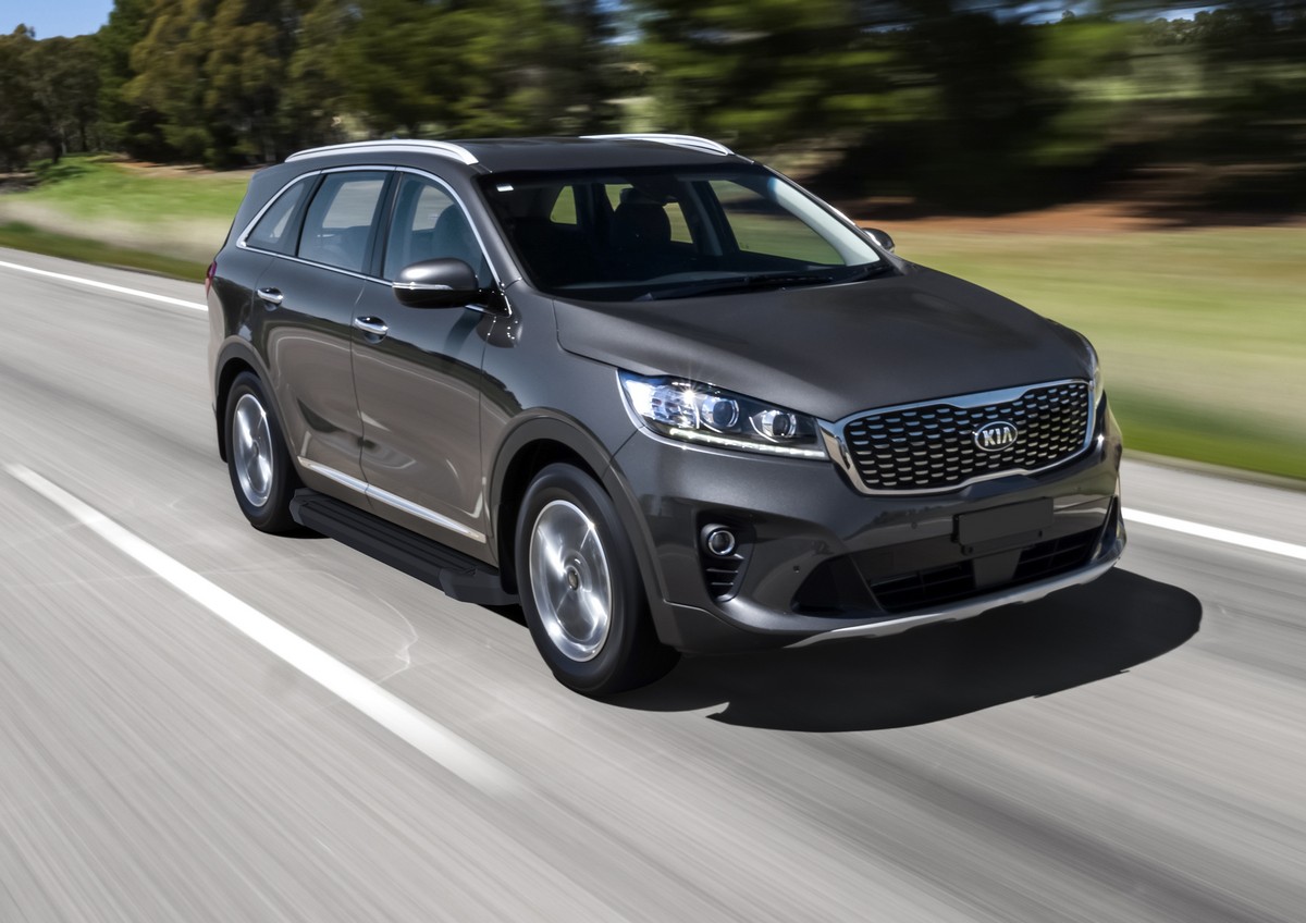 фото Пороги на автомобиль "black" rival kia sorento iii prime 2017-2020, f180alb.2803.4