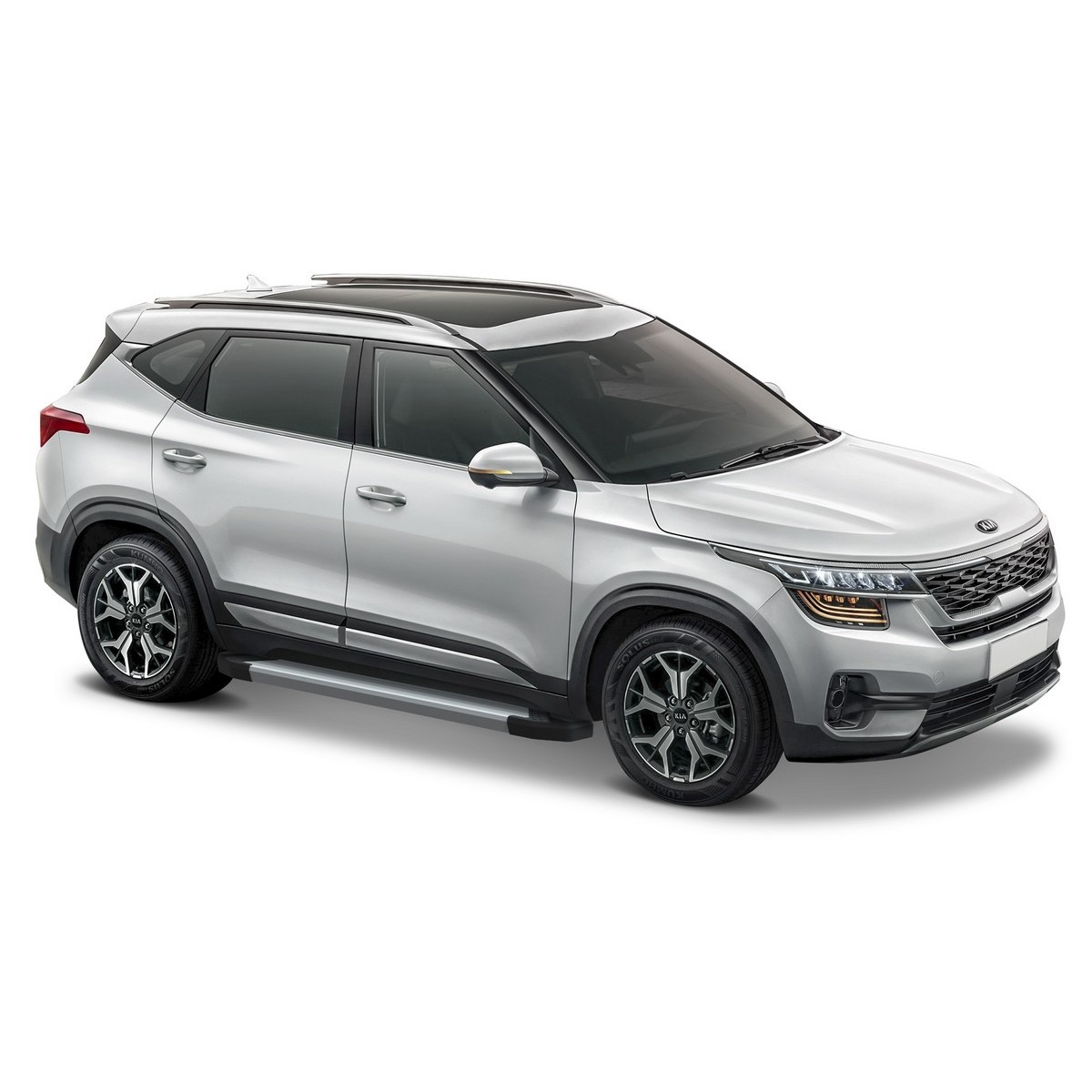 фото Пороги на автомобиль "silver" rival kia seltos 2020-н.в./soul iii 2019-н.в., f180al.2805.1