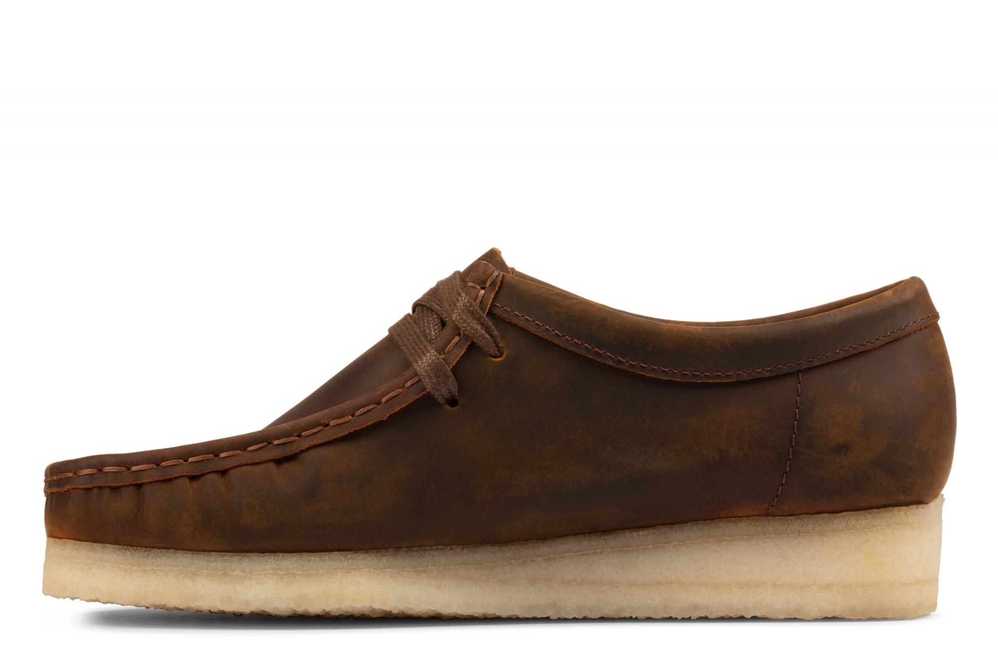 фото Полуботинки женские clarks wallabee. 26155544 коричневые 37 eu