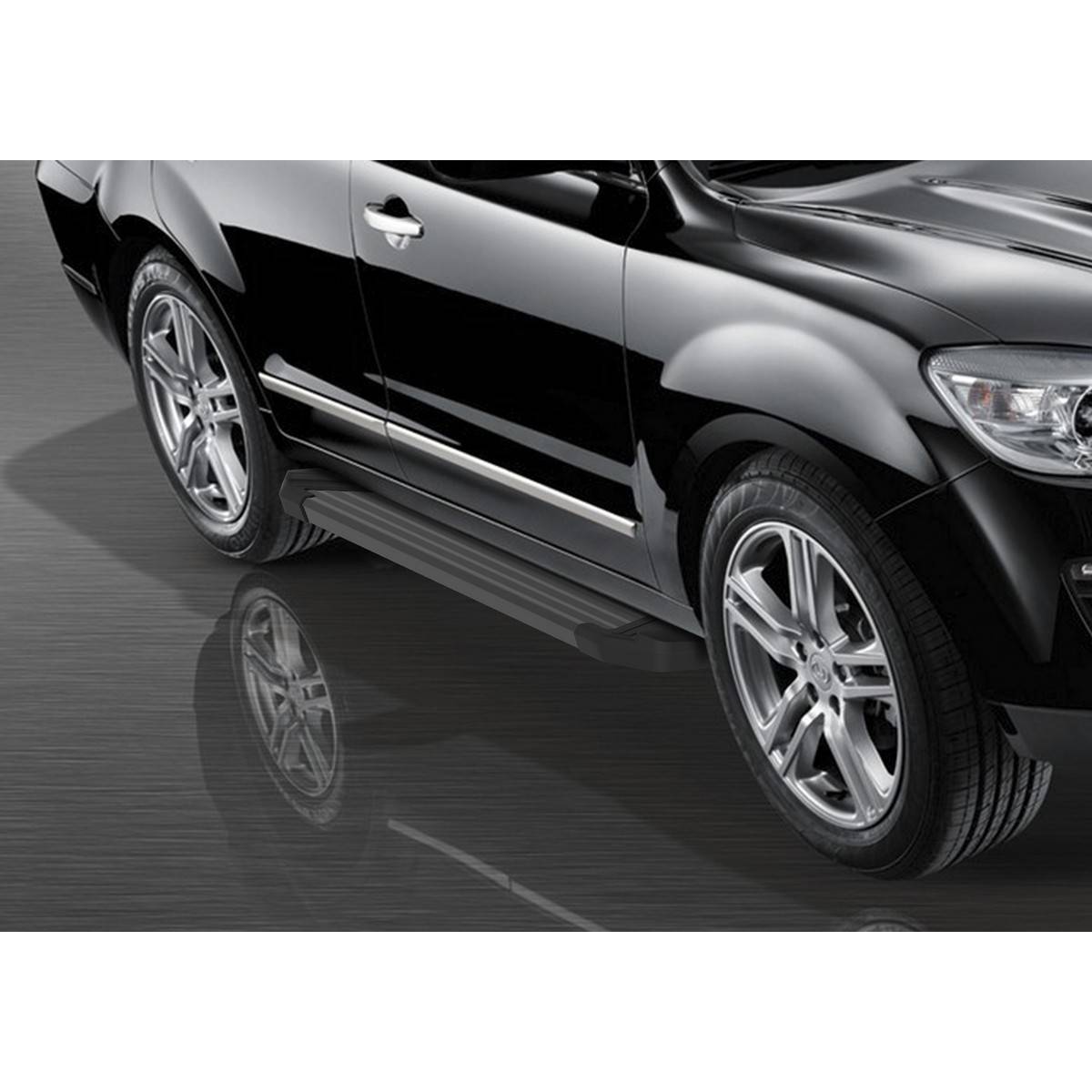 фото Пороги на автомобиль "black" rival для hawtai boliger 2014-н.в., 173 см, f173alb.2901.1