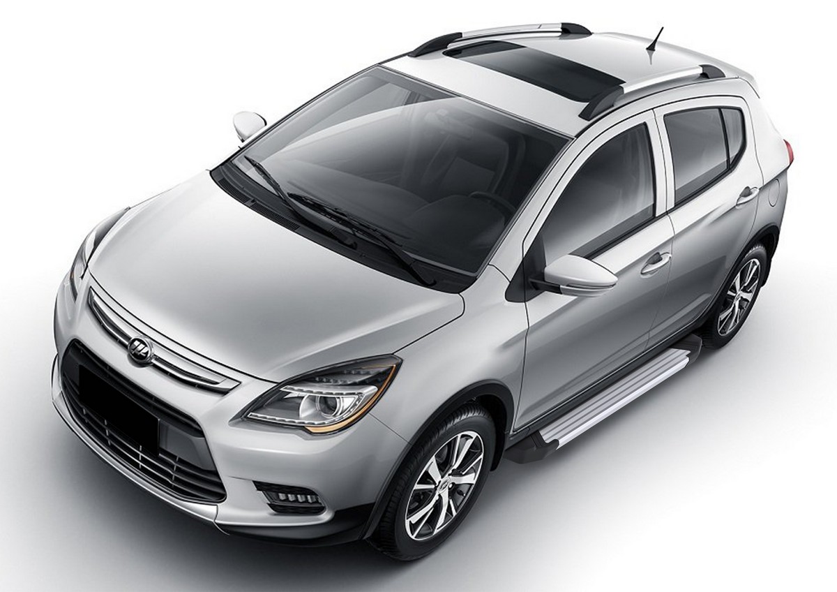 фото Пороги на автомобиль "silver" rival для lifan x50 2015-н.в., 173 см, 2 шт., f173al.3303.1