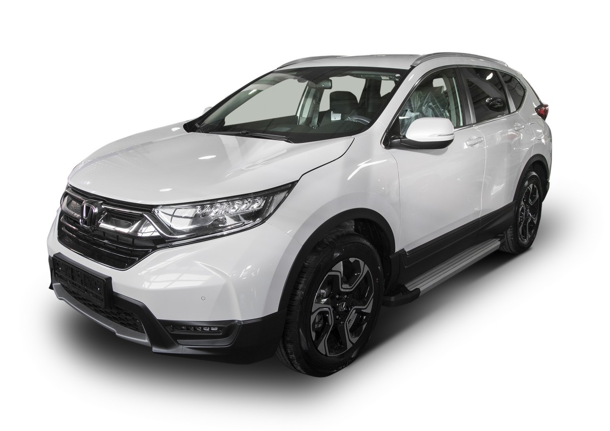 фото Пороги на автомобиль "silver" rival для honda cr-v v 2017-н.в., 173 см, f173al.2103.1