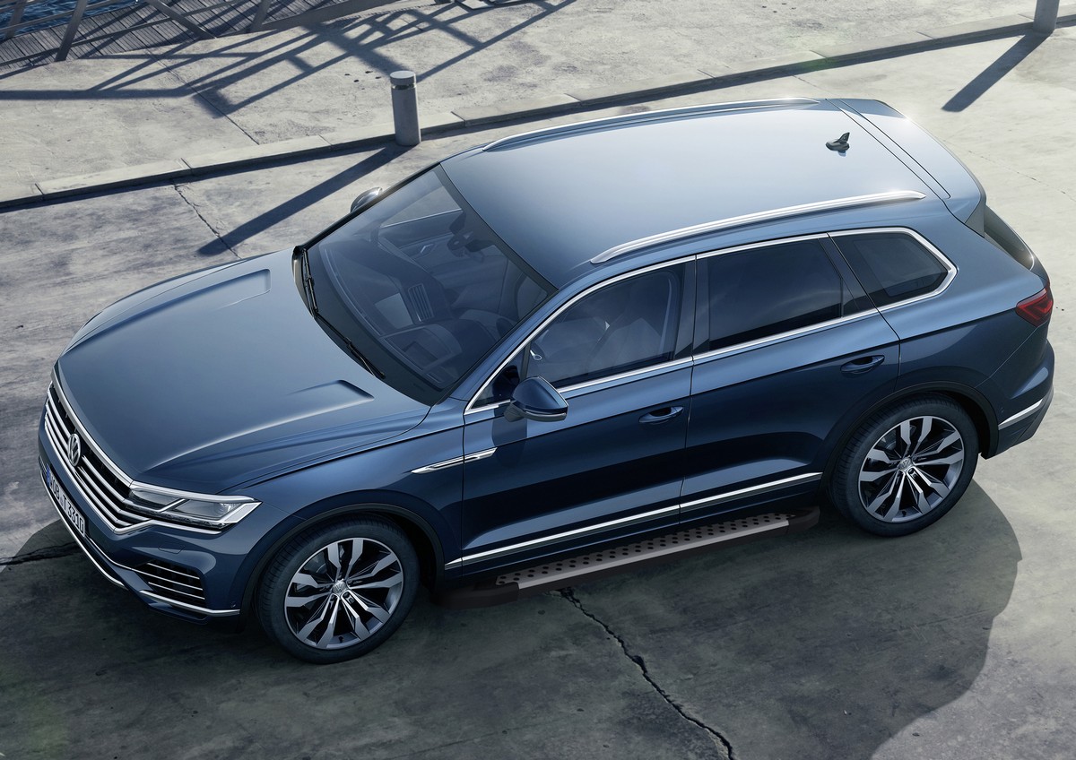 фото Пороги на автомобиль "bmw-style круг" rival volkswagen touareg iii 2018-, d193al.5806.1