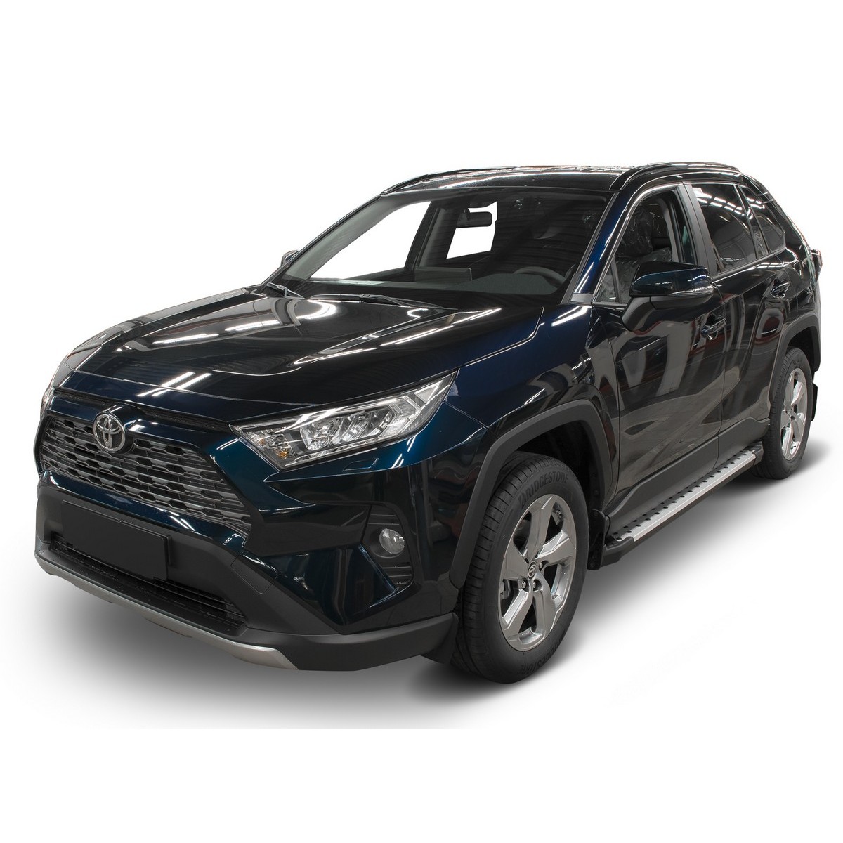 фото Пороги на автомобиль "bmw-style круг" rival для toyota rav4 xa50 2019-н.в., d180al.5710.1