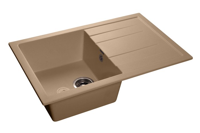 Мойка для кухни мраморная GranFest Quadro Q-780 L топаз держатель для туалетной бумаги keeplex light 13 4×13×12 4 см бежевый топаз