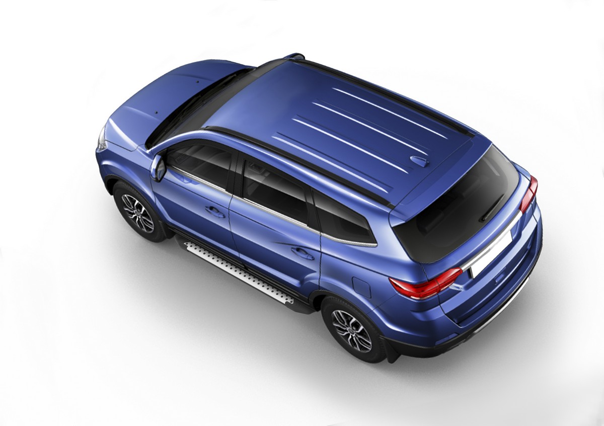 фото Пороги на автомобиль "bmw-style круг" rival для lifan myway 2016-н.в., d180al.3304.1