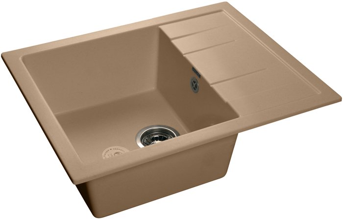 Мойка для кухни мраморная GranFest Quadro Q-650 L топаз держатель для туалетной бумаги keeplex light 13 4×13×12 4 см бежевый топаз