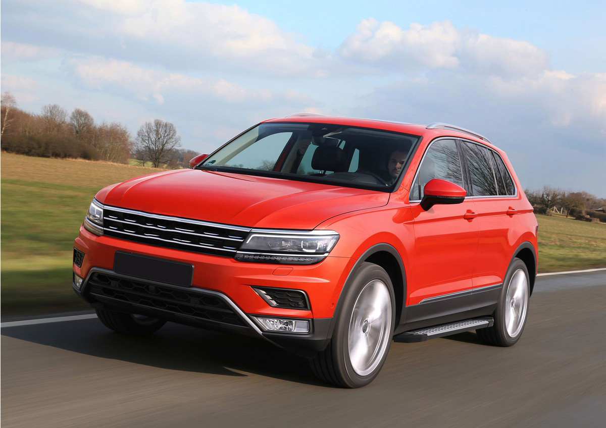 фото Пороги на автомобиль "bmw-style круг" rival volkswagen tiguan ii 2016-н.в., d173al.5802.4