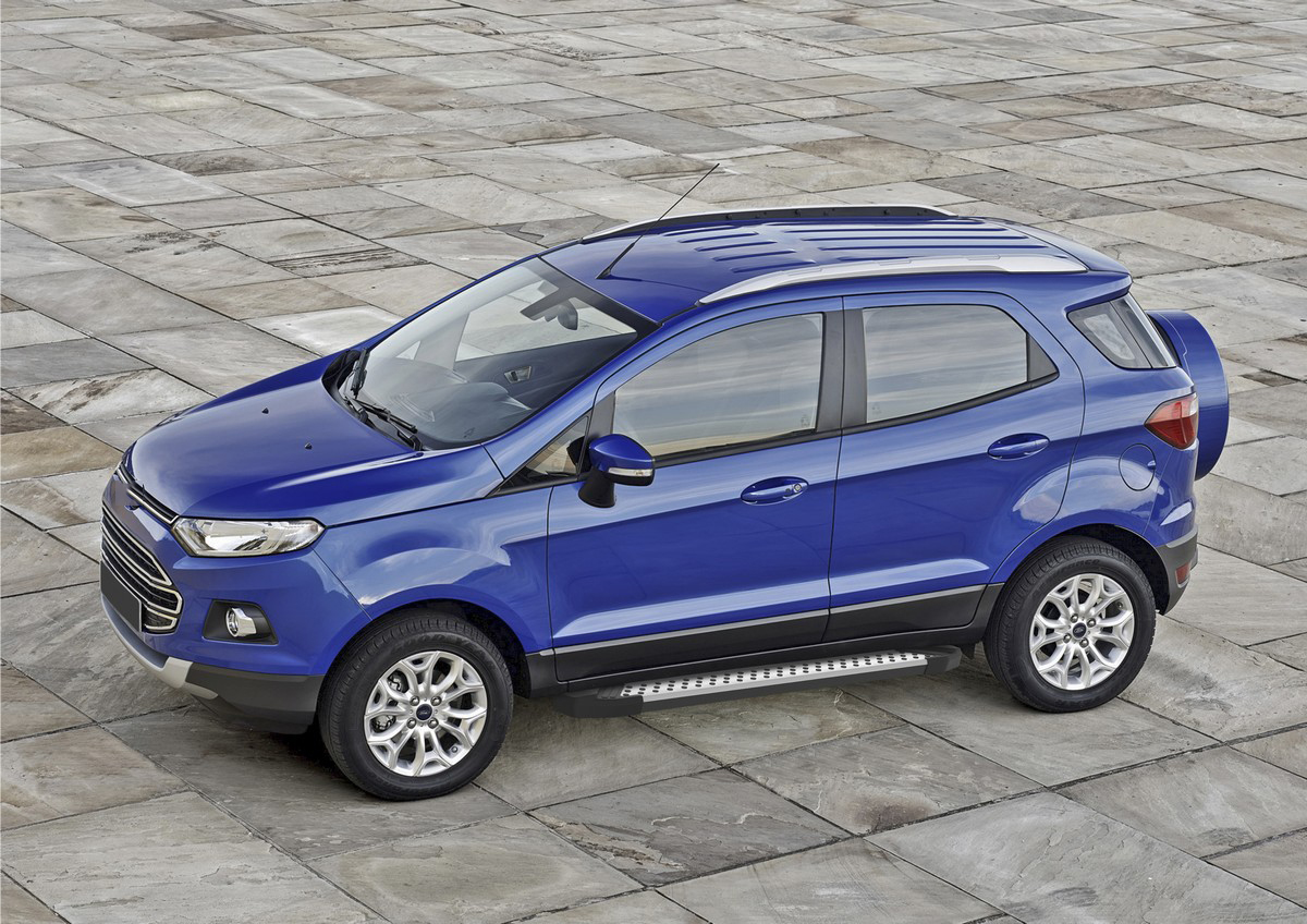 фото Пороги на автомобиль "bmw-style круг" rival ford ecosport 2014-н.в., 160 см, d160al.1806.1