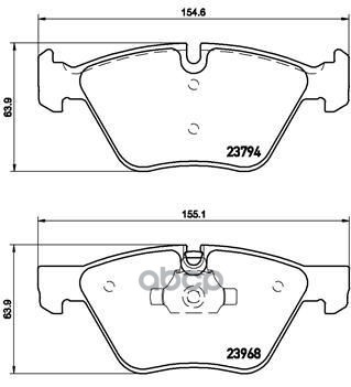 

Комплект тормозных колодок BREMBO P 06 036X