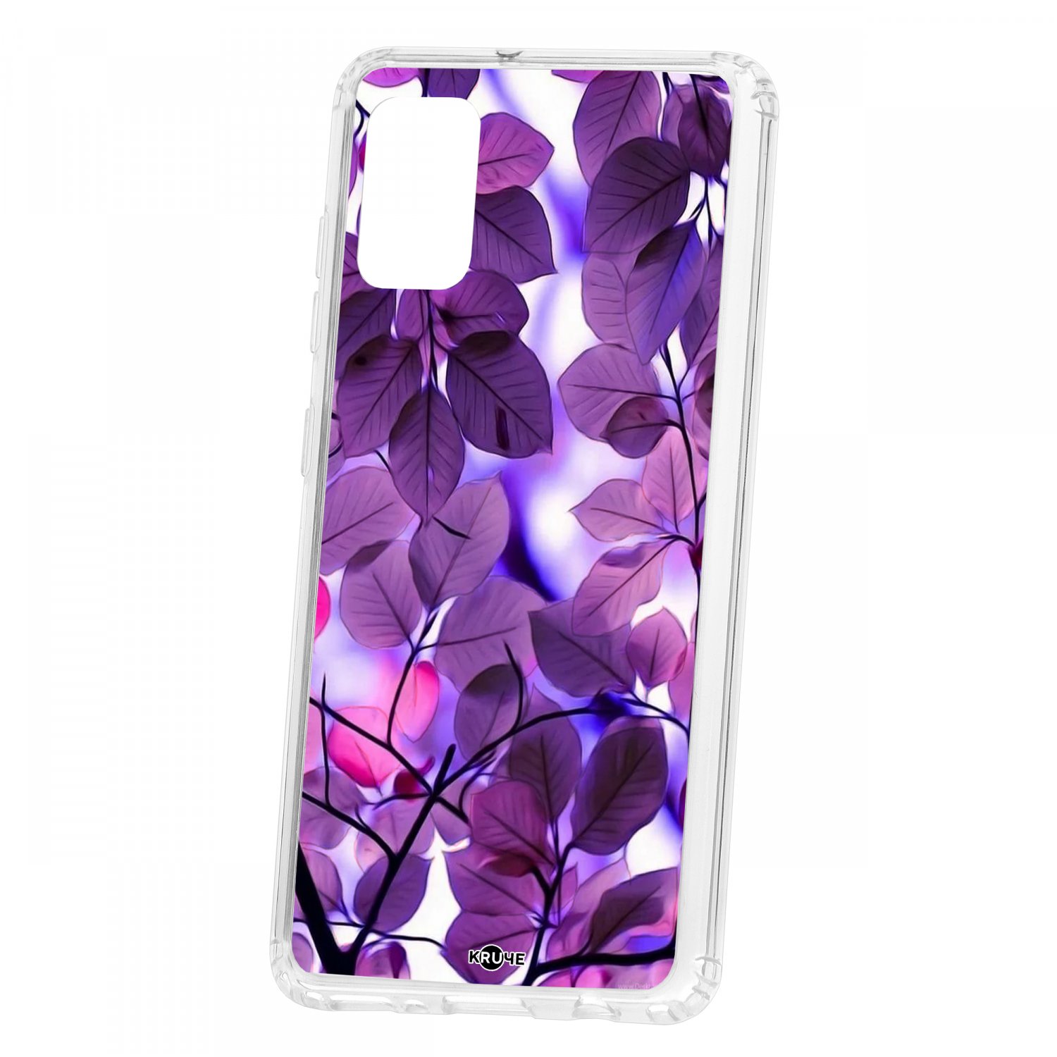 фото Чехол для samsung galaxy a41 2019 кruче print purple leaves