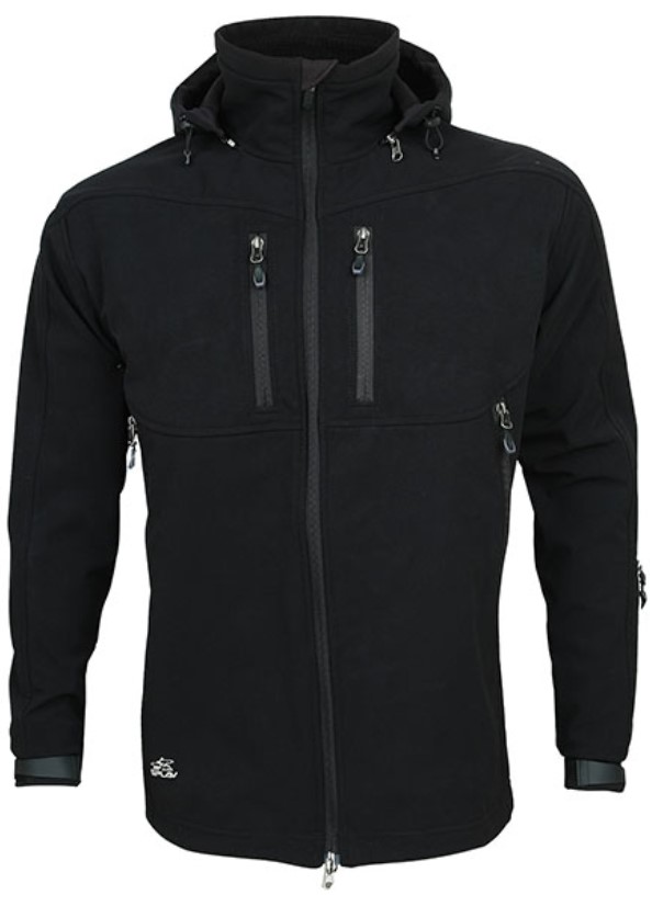 Спортивная куртка мужская Сплав Protector 2 SoftShell Diamond черная 54/182-188