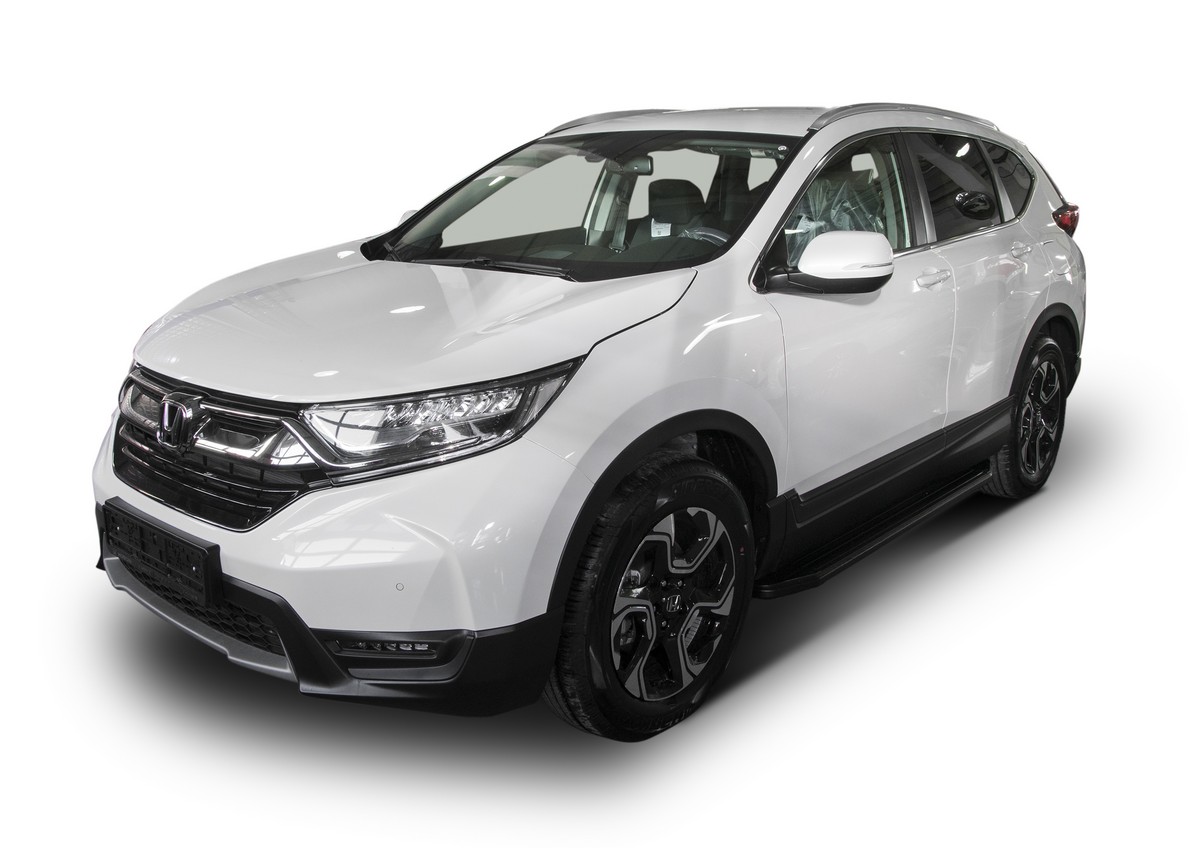 фото Пороги на автомобиль "premium-black" rival для honda cr-v v 2017-н.в., a173alb.2103.1