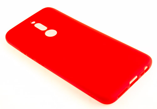 фото Силиконовый чехол tpu case матовый xiaomi redmi 8 красный pc