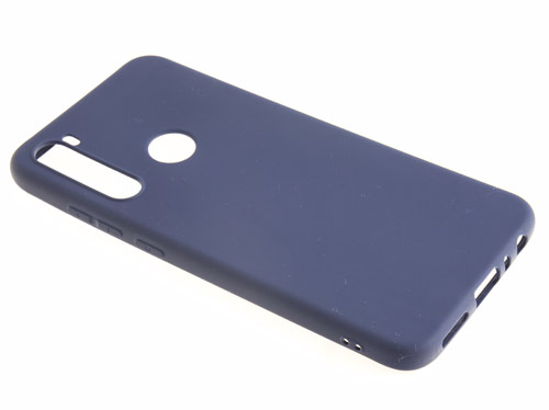фото Силиконовый чехол tpu case матовый xiaomi redmi note 8 синий pc