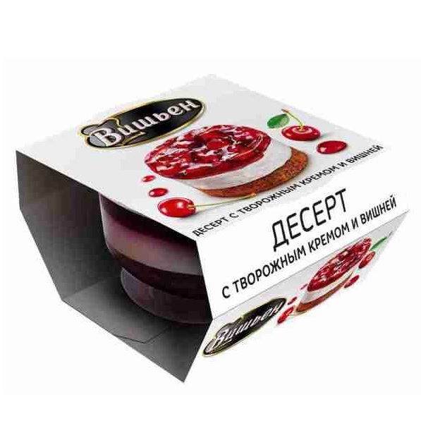 

Десерт Вишьен с творожным кремом, вишней 5.6% 90 г
