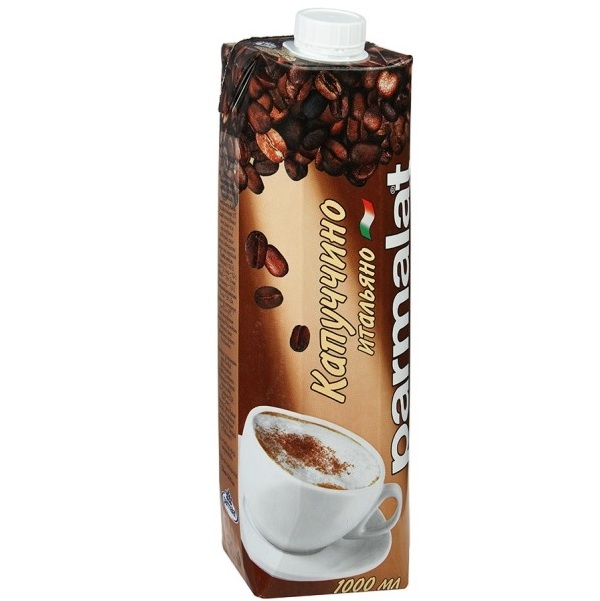 Коктейль Parmalat молочный ультрапастеризованный капучино итальяно с кофе и какао 1.5% 1 л