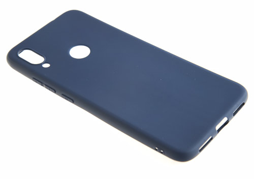 фото Силиконовый чехол tpu case матовый xiaomi redmi note 7 синий pc