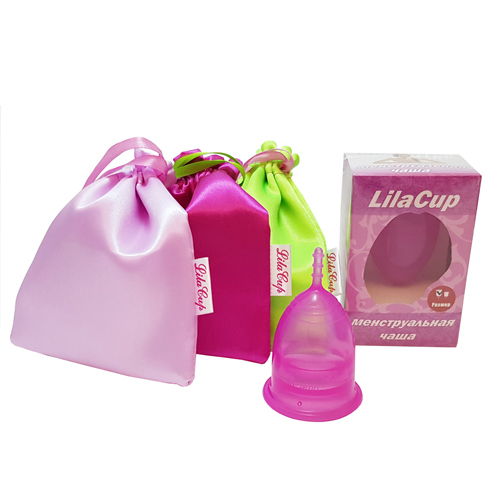 фото Чаша менструальная "атлас премиум", пурпурная m lilacup 22 мл