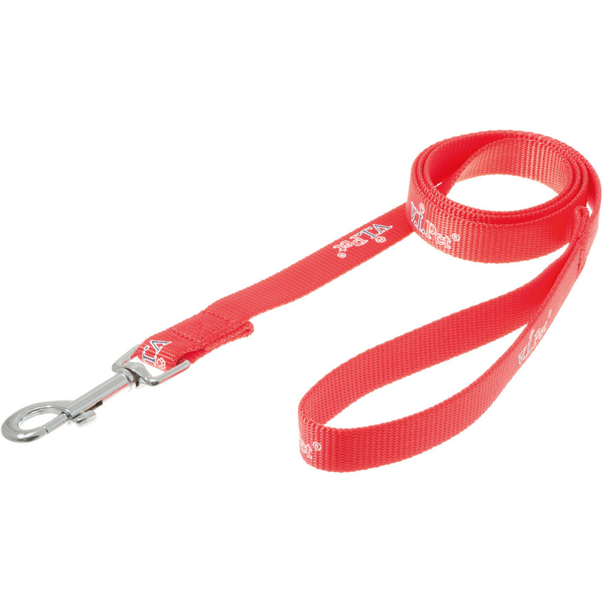 

Поводок с карабином VIPet , 20 мм x 1,2 м (красный), 73-0856