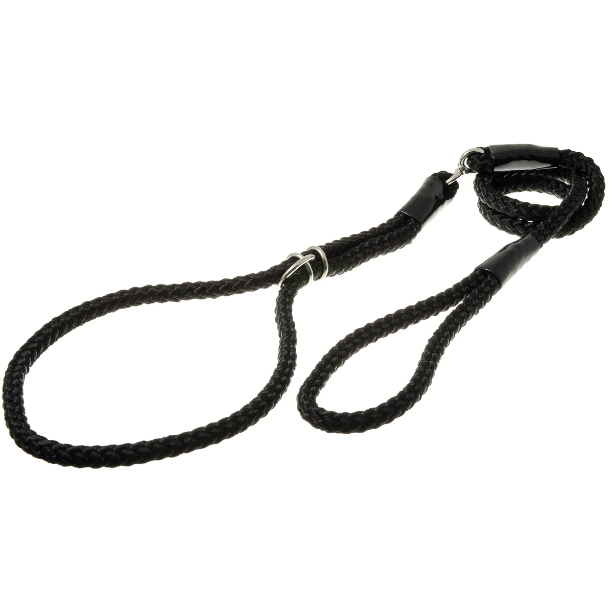 фото Ринговка для собак zooone с кольцом круглая, 10 мм, чёрная