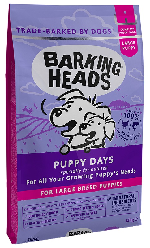 

Сухой корм для щенков Barking Heads Little Big Foot, крупные породы,курица,лосось,рис,12кг, Little Big Foot Large Breed Puppy