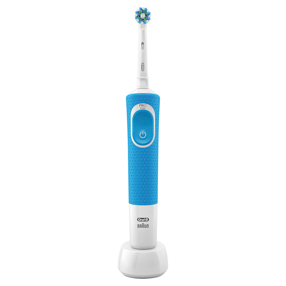 фото Зубная щетка электрическая braun oral-b vitality crossaction blue d100.413.1