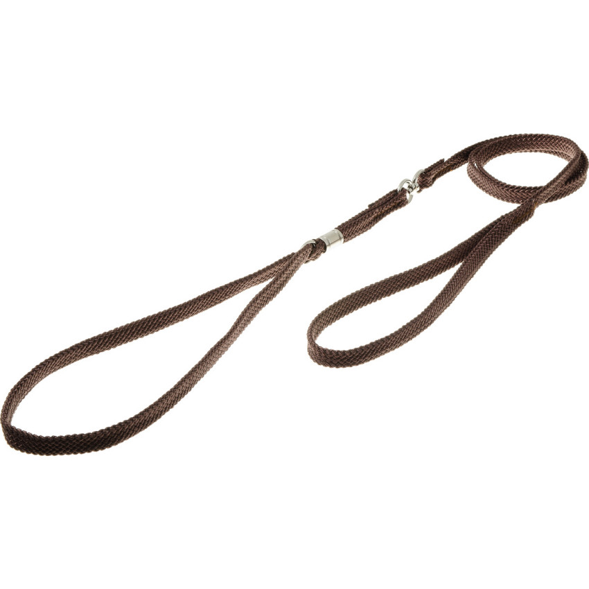 фото Ринговка для собак zooone с кольцом, 3 мм, коричневая