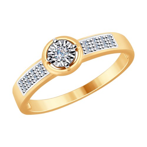 

Кольцо помолвочное из золота с бриллиантом р. . SOKOLOV Diamonds 1011754, 1011754